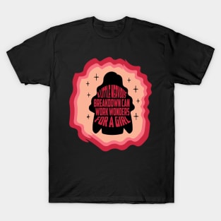 a little nervous breakdown can work wonders for a girl Sticker T-Shirt